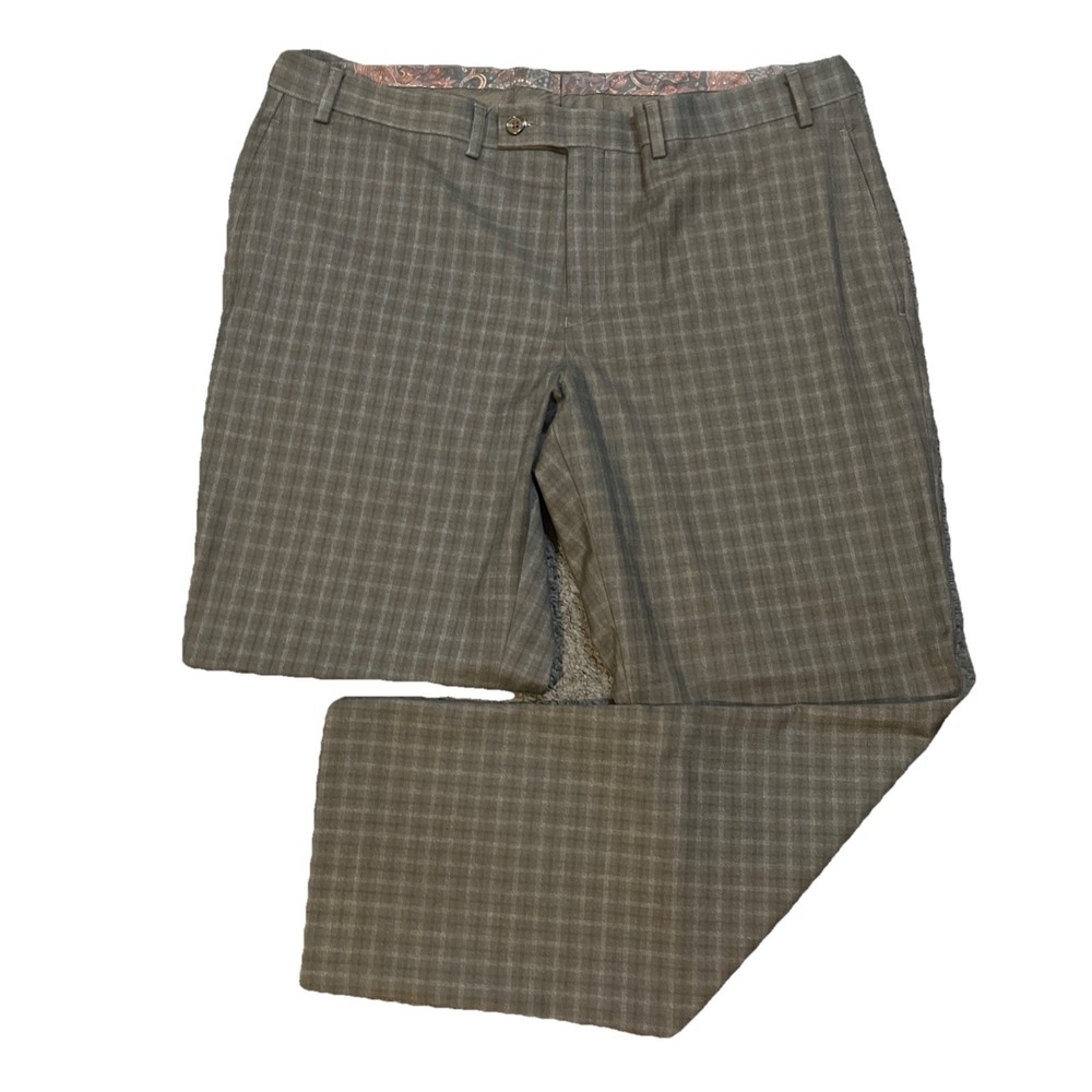 Lauren Ralph Lauren Dress Pants Mens 38X30 (fits 38x29) Gray Plaid Business